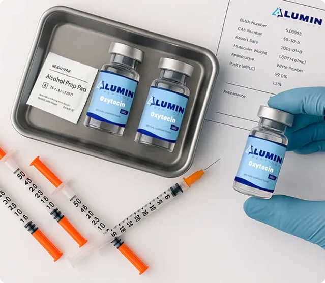 Lumin Peptides Vials and Syringes